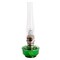 Aladdin Genie III Oil Lamp, Indoor Emergency Lighting for Shelf, Table or Hanging, Glass Bowl with Brass or Nickel Burner